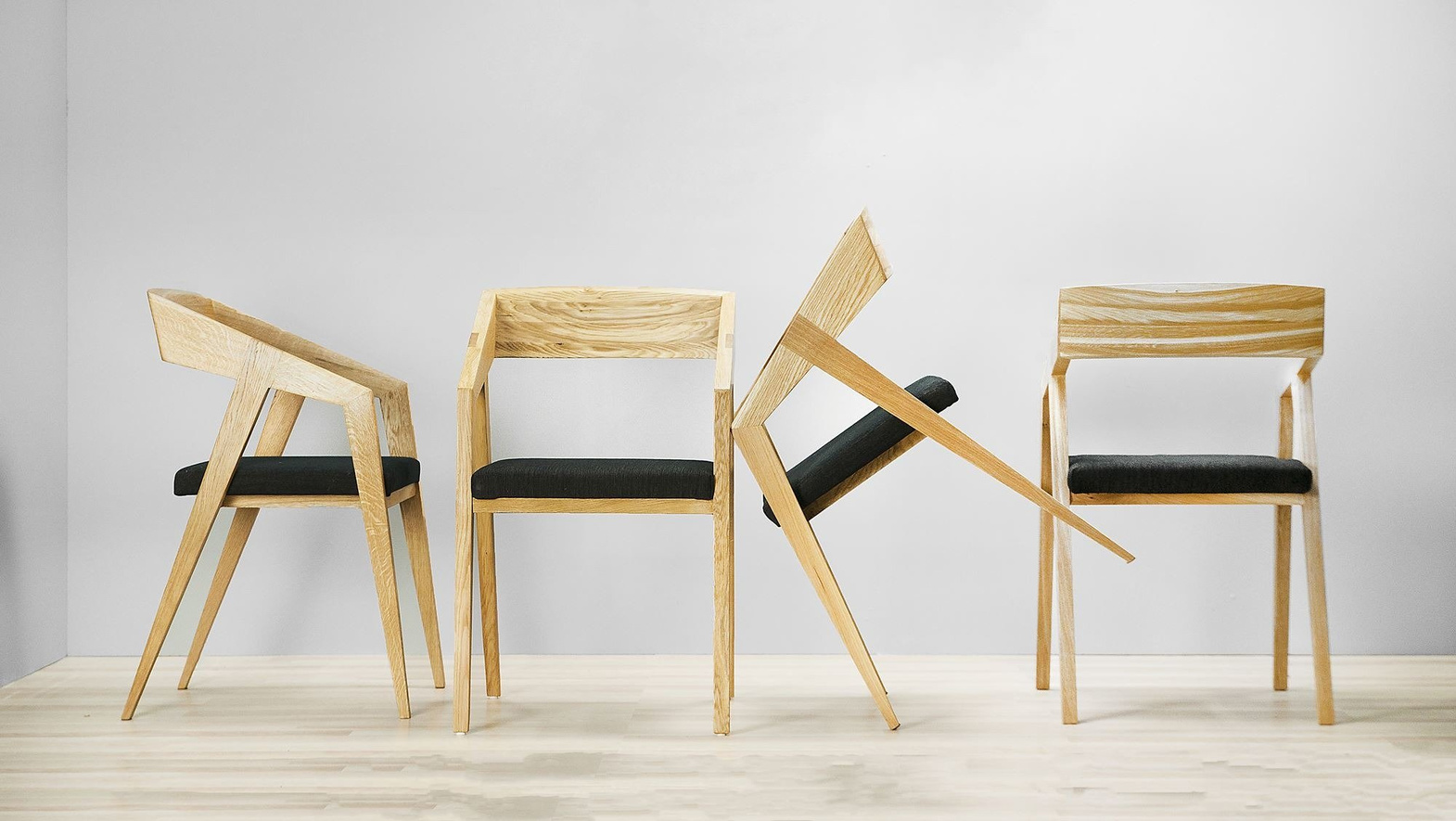 Szyszka Design :: Stuhl aus Holz Piko grau