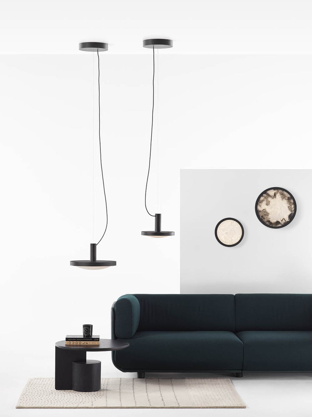 Brokis :: Convex Hanging Lamp, diameter 30 cm, transparent