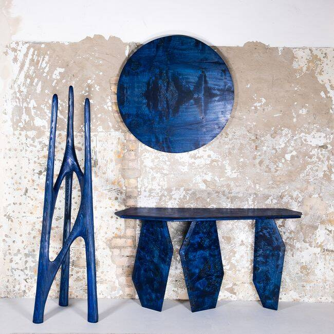 Bruni Design :: Voco sapphire blue console, width 154 cm