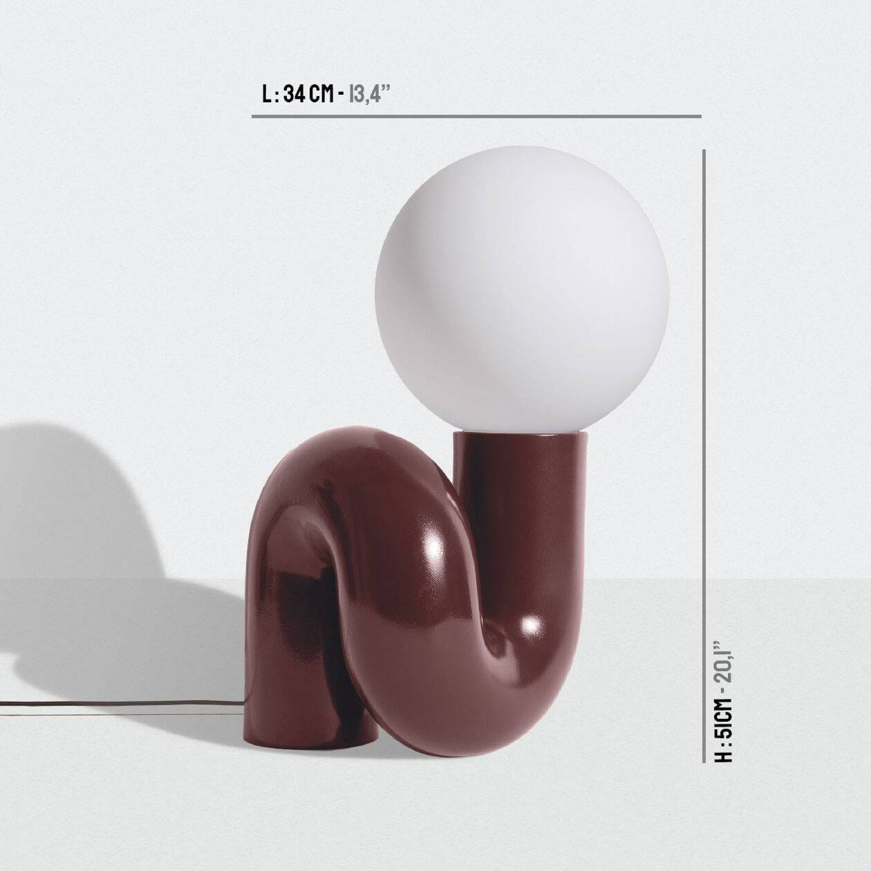 Petite Friture :: Lampa stołowa Neotenic L Cherry