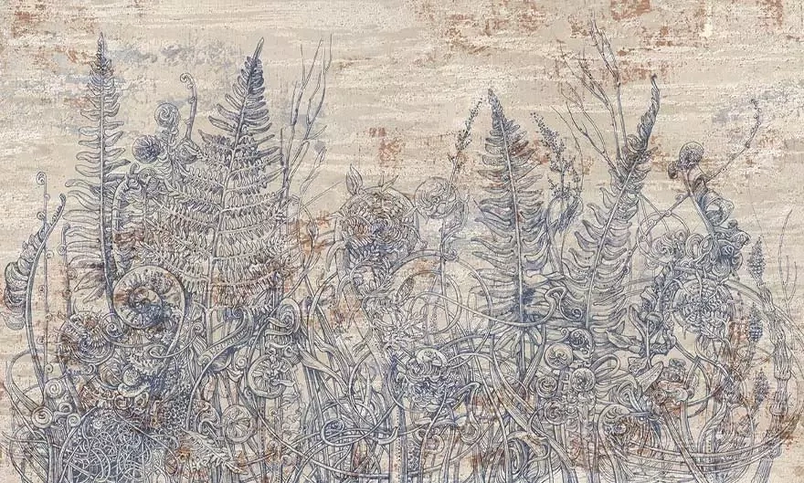 Wonderwall :: Hintergrund Tillia blau