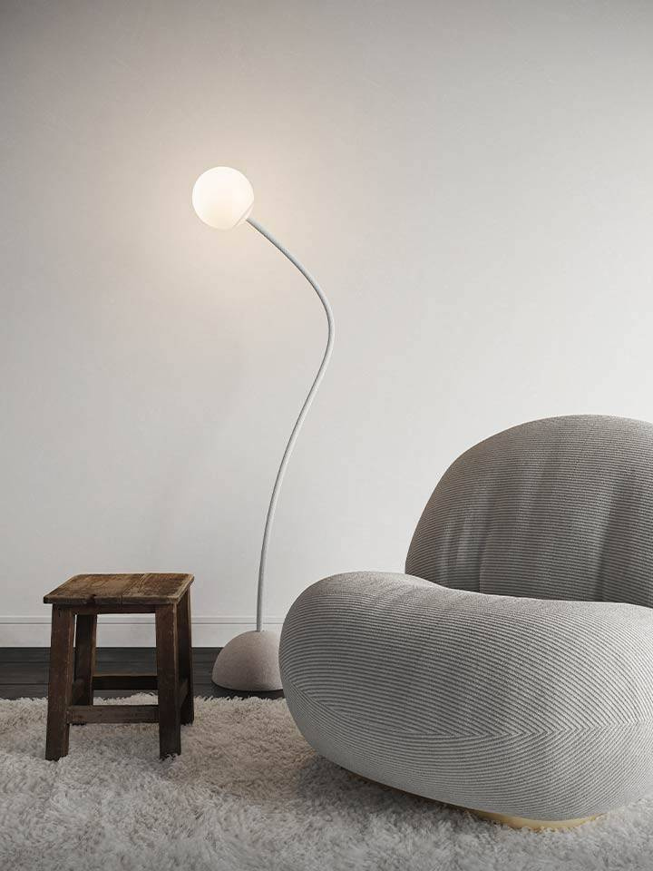 Karman :: Moony floor lamp, height 145 cm, light gray