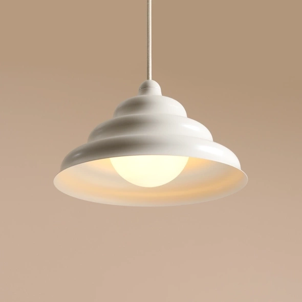 Artera :: Fala hanging lamp, light cream, size M, diameter 23 cm