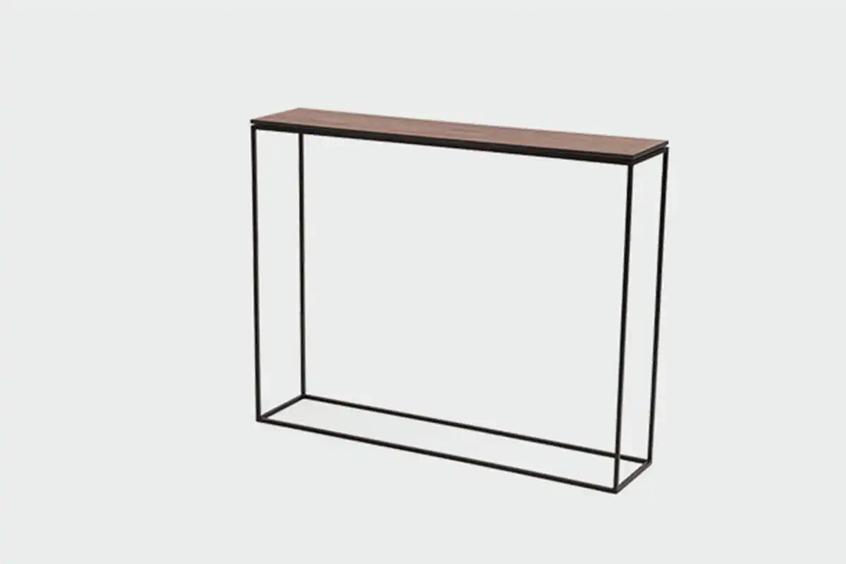 Nordifra :: Konsole aus Metall Stam 220 Amerikanische Walnuss Größe xl schwarz