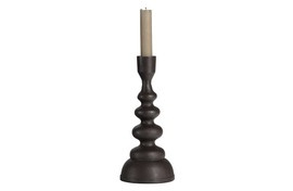 Be Pure :: Twisted candle holder brown 23 cm