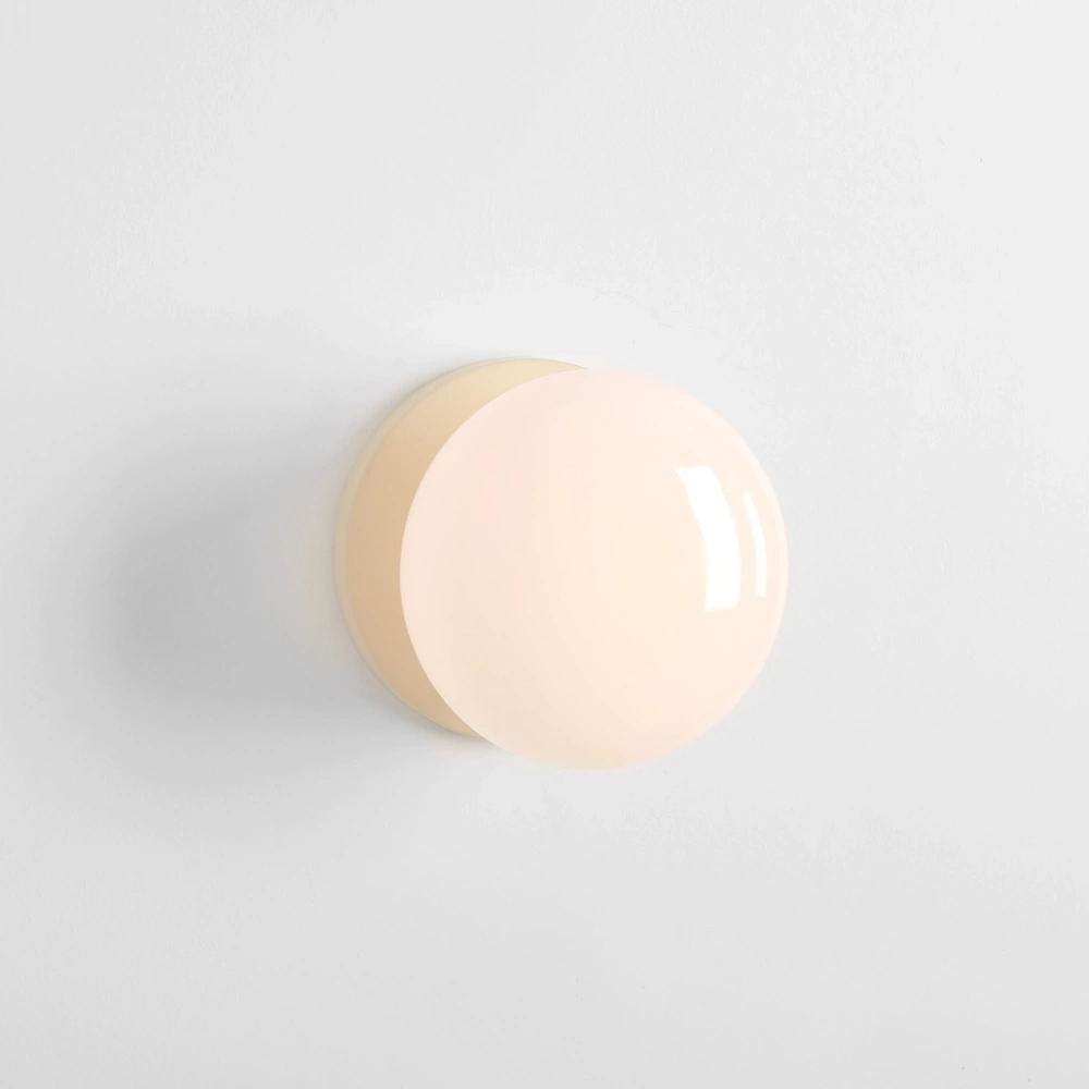 Artera :: Lampa ścienna / kinkiet Flo Sedno Studio szer. 19 cm beżowa