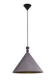 Loftlight :: Hängelampe aus Aluminium Konko Velvet Breite 45 cm grau
