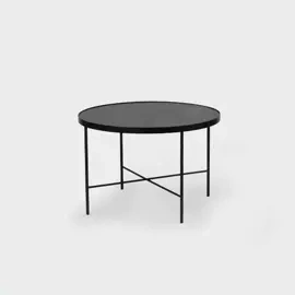 Nordifra :: Couchtisch aus Metall Tre 600 Eiche Größe M schwarz