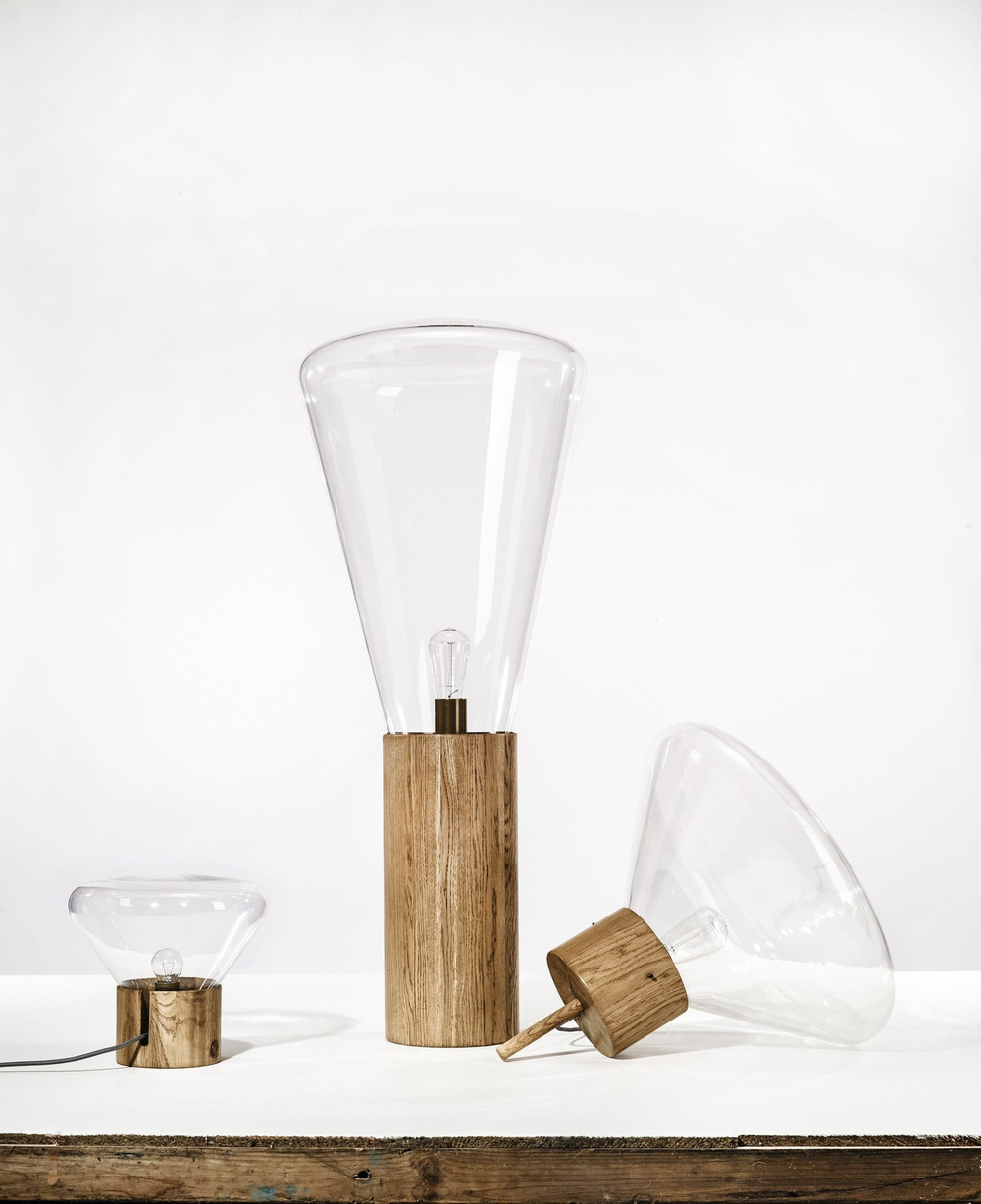 Brokis :: Muffins Stehleuchte, Höhe 107 cm, transparent