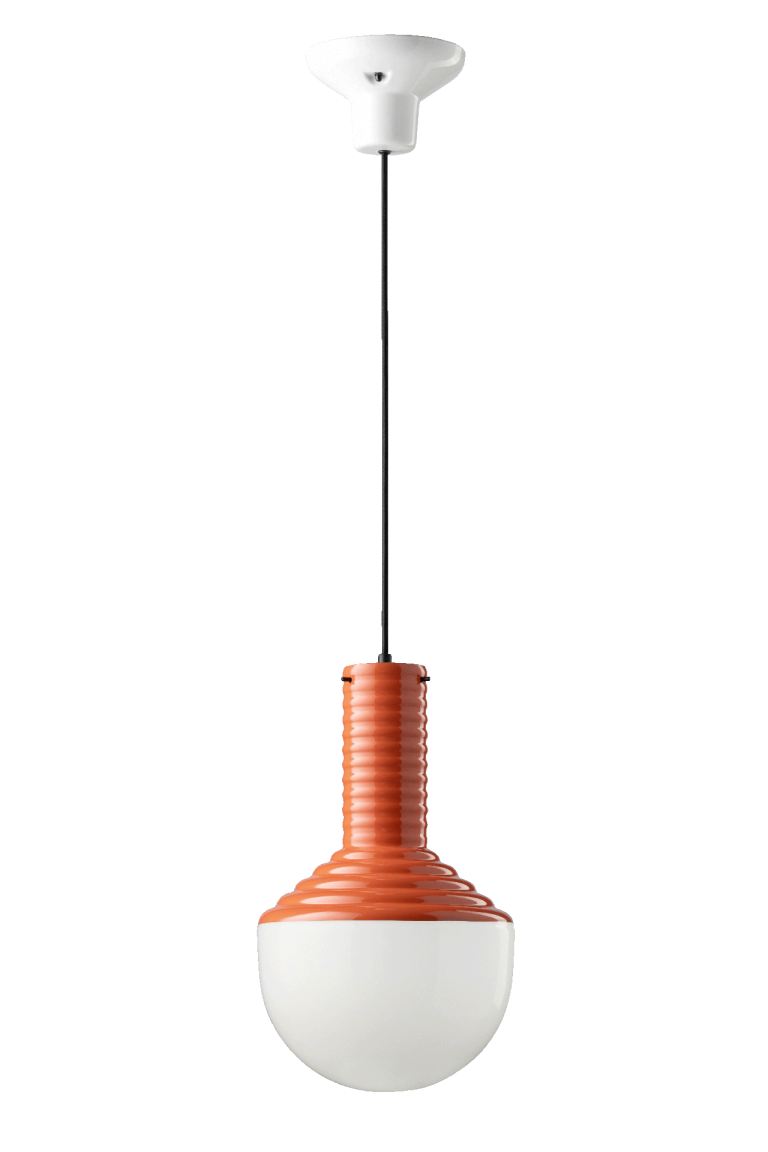 Ferroluce :: Selaron hanging lamp, diameter 24 cm, orange