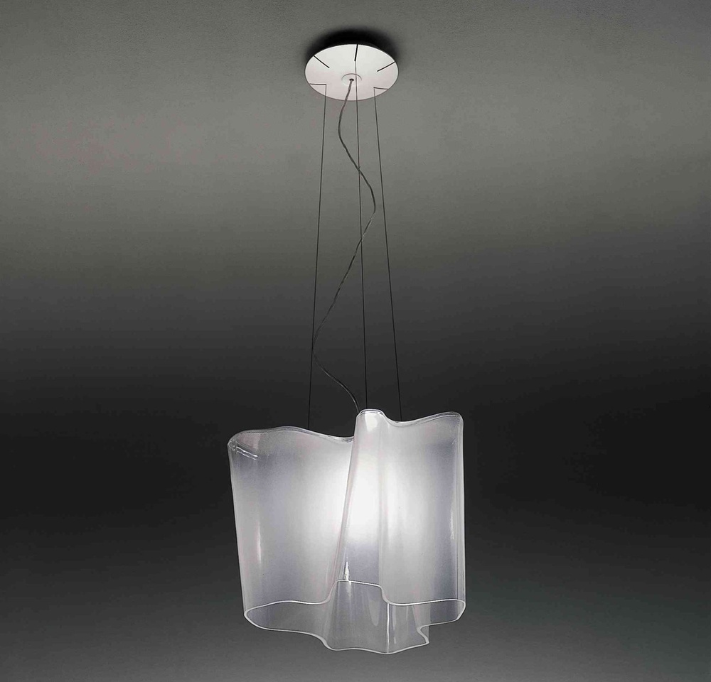 Artemide :: Hängelampe aus Glas Logico Breite 40 cm weiß