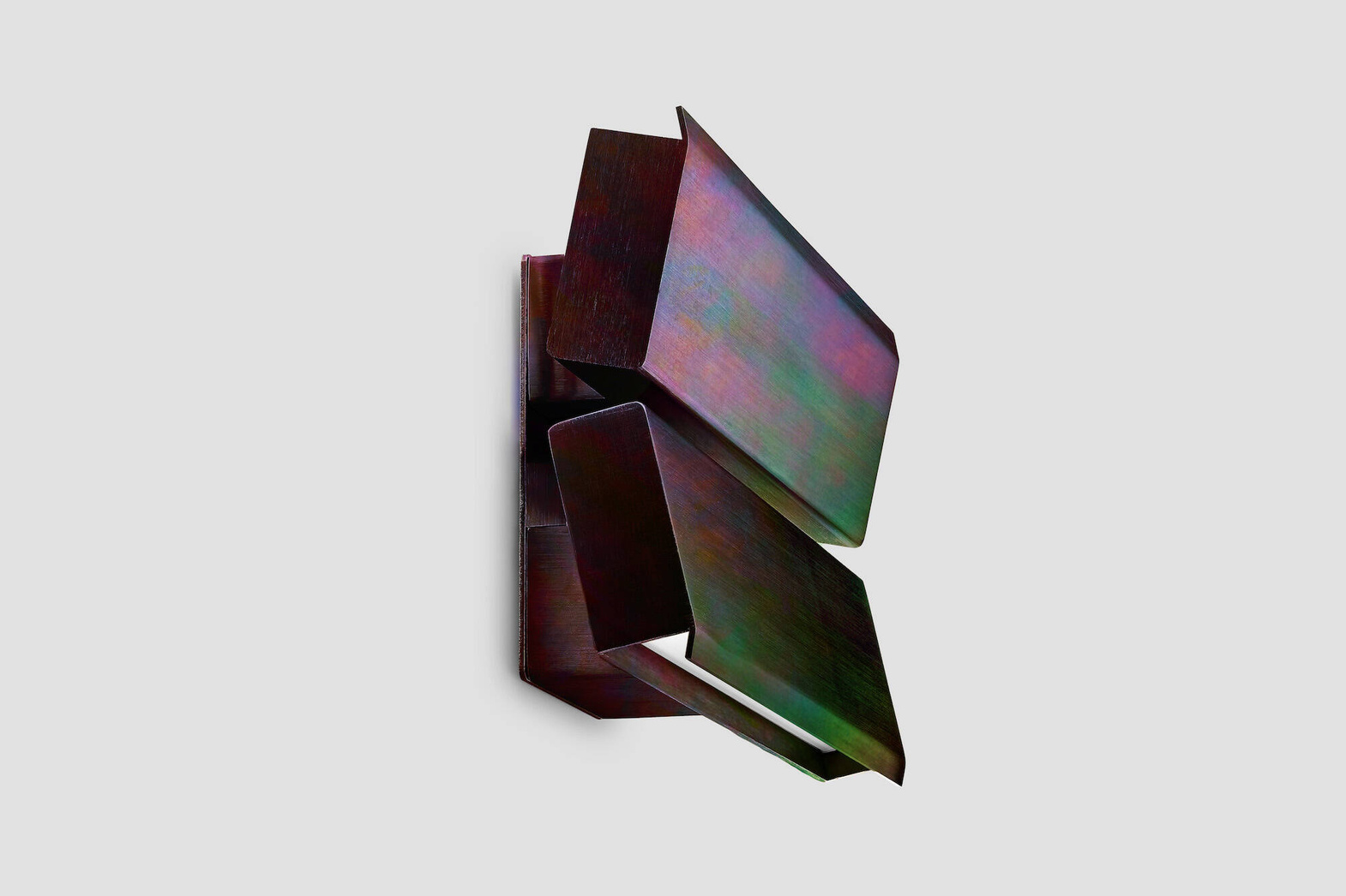 Anour :: Papilio Double wall lamp / sconce, width 17 cm, dark opal chrome