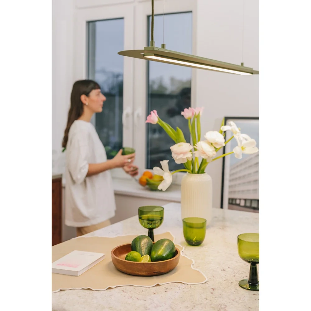 Ummo :: Senkei A hanging lamp, black, width 98.4 cm