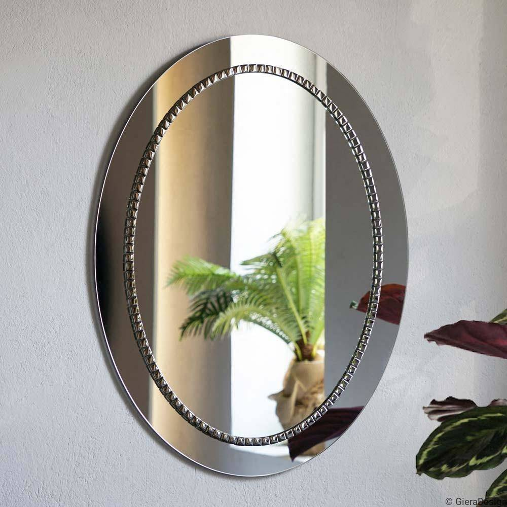 GieraDesign :: Bathroom mirror Oval bracelet in silver frame
