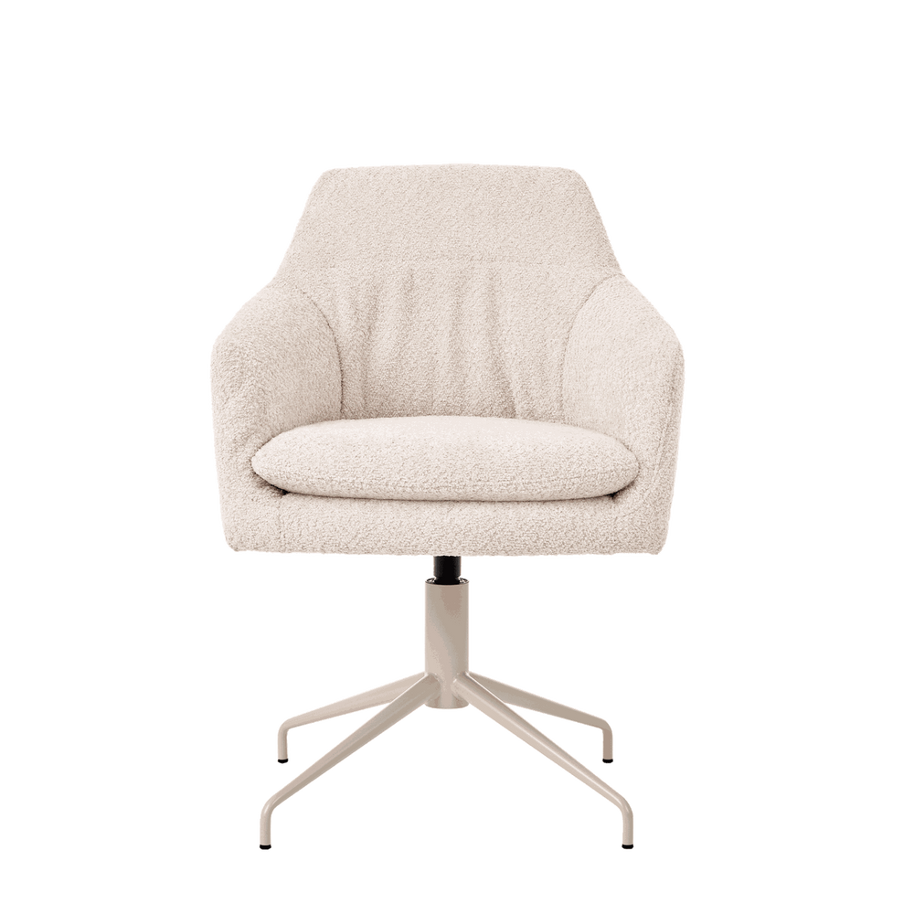 Mobitec :: Saga C08 swivel office chair with armrests, width 62 cm, beige