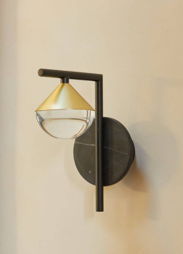 Aromas :: Sconce Nino black-gold H: 23,2 cm