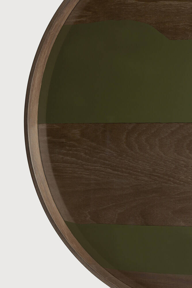 Ethnicraft :: Second Nature round tray, diameter 61 cm, size L, wood-green