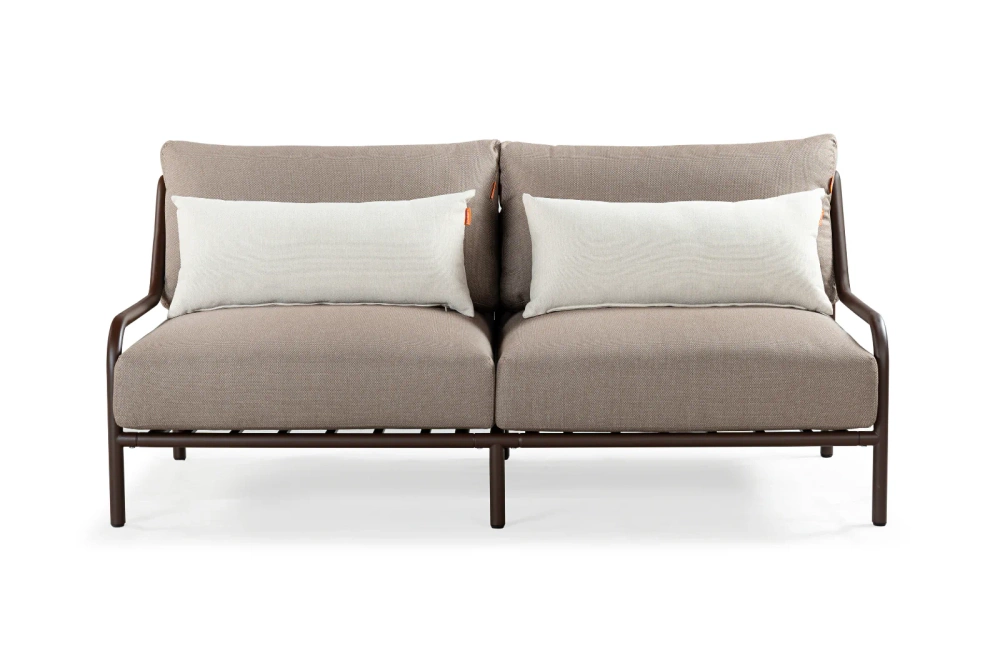 Kunesti :: Sofa ogrodowa Coffee or tea 2-os. szarobrązowa szer. 157 cm