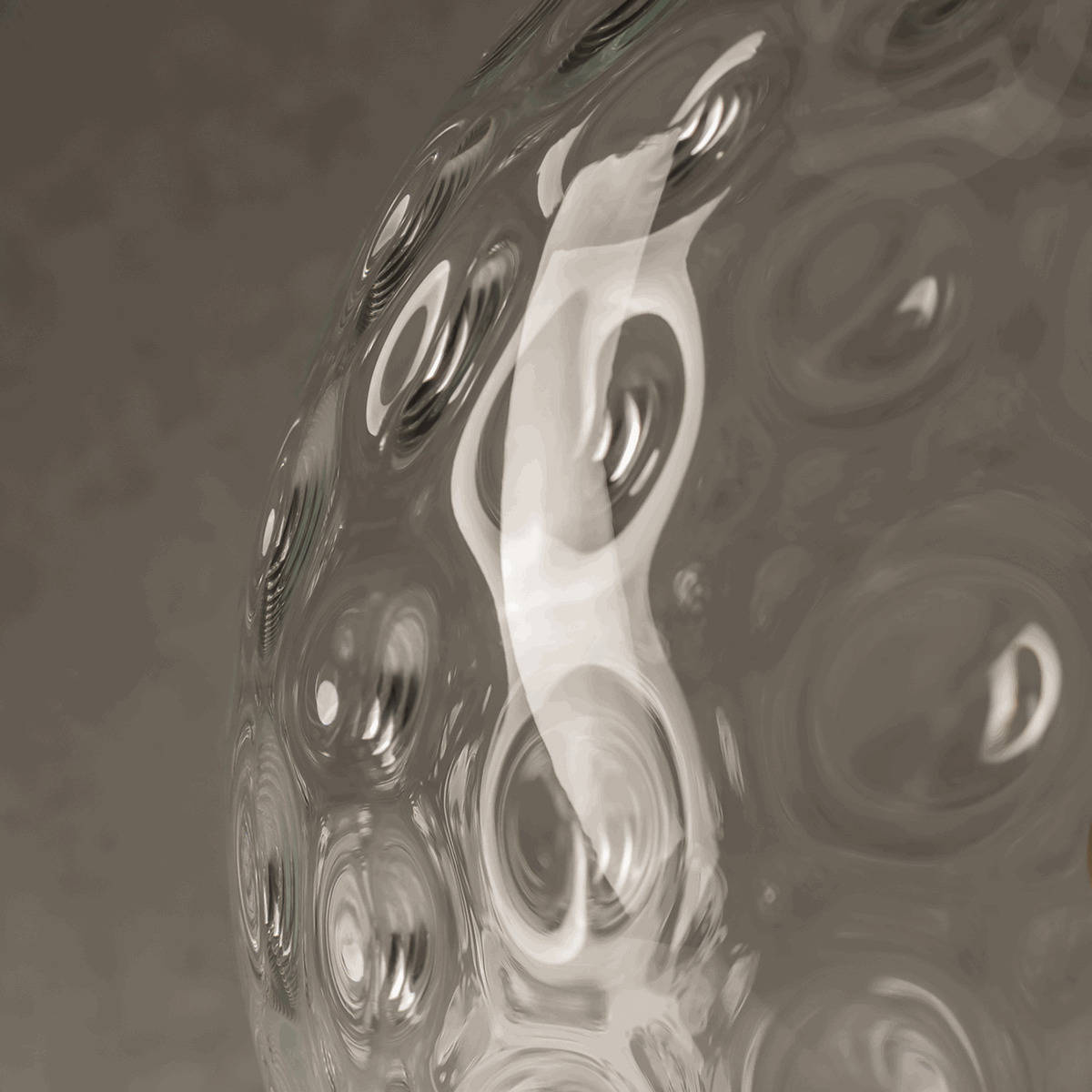 Embassy Interiors :: Szklana lampa kula transparentna refleksyjna śr. 30 cm