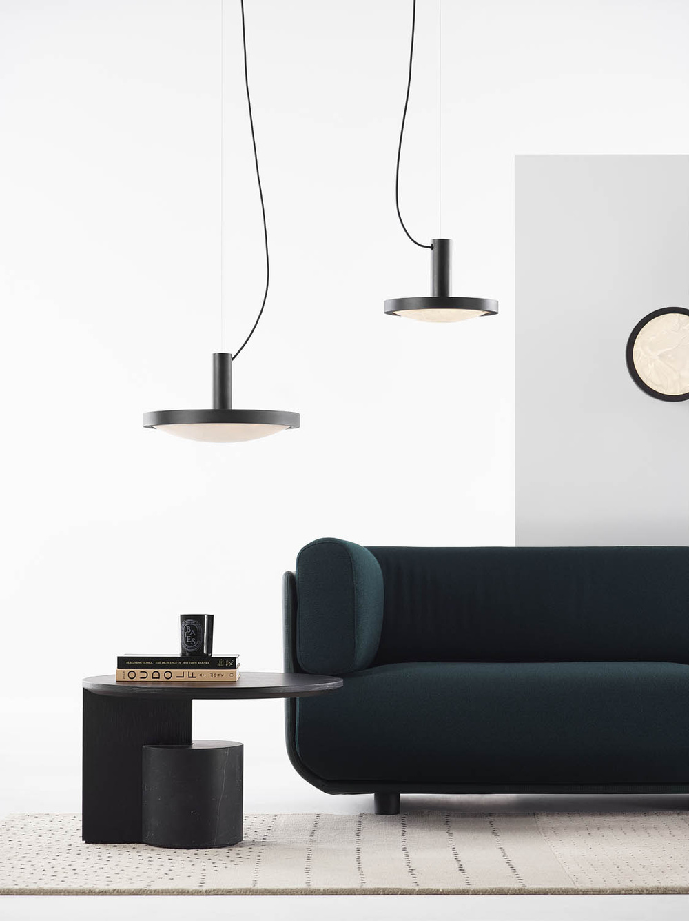 Brokis :: Convex Hanging Lamp, diameter 30 cm, transparent