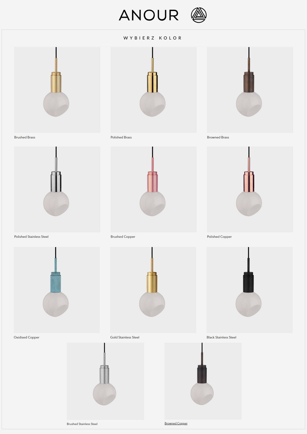 Anour :: Donya Sphere Hängelampe, Durchmesser 15 cm, Messing poliert