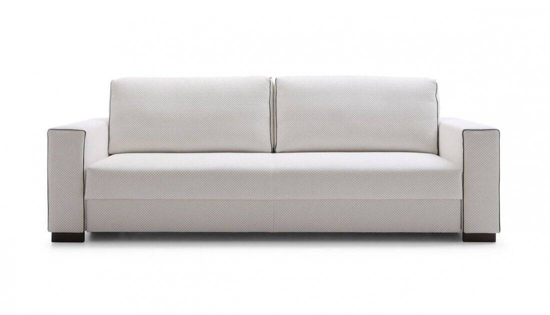 Time Schlafsofa, 3,5-Sitzer, Breite 243 cm, Farbe Weiß-Grau / zur Auswahl