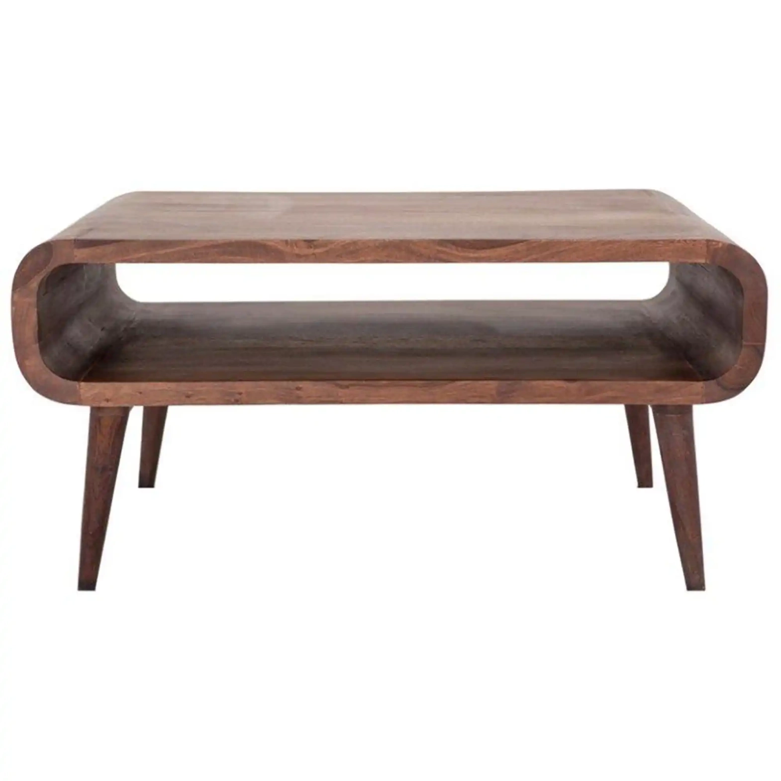 TABLE4U ::  Drewniany stolik kawowy Gubbe 100x50x40 - kolor czekolada