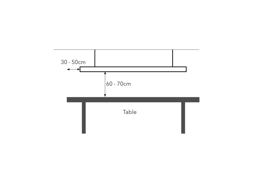 Anour :: I-Model Kabellose Pendelleuchte, Breite 250 cm, Braunkupfer