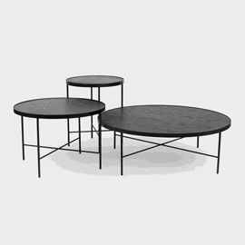 NORDIFRA :: Coffee table Tre 900 black oak L