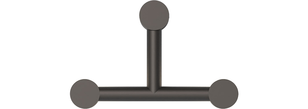 Robin :: Rigoberta Indirect Trio black wall lamp, width 45 cm