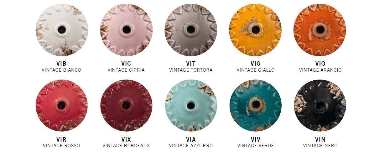 Ferroluce :: Vintage burgundy recessed lamp, diameter 11 cm