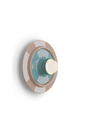 Ferroluce :: Voila beige-blue wall lamp, diameter 28 cm