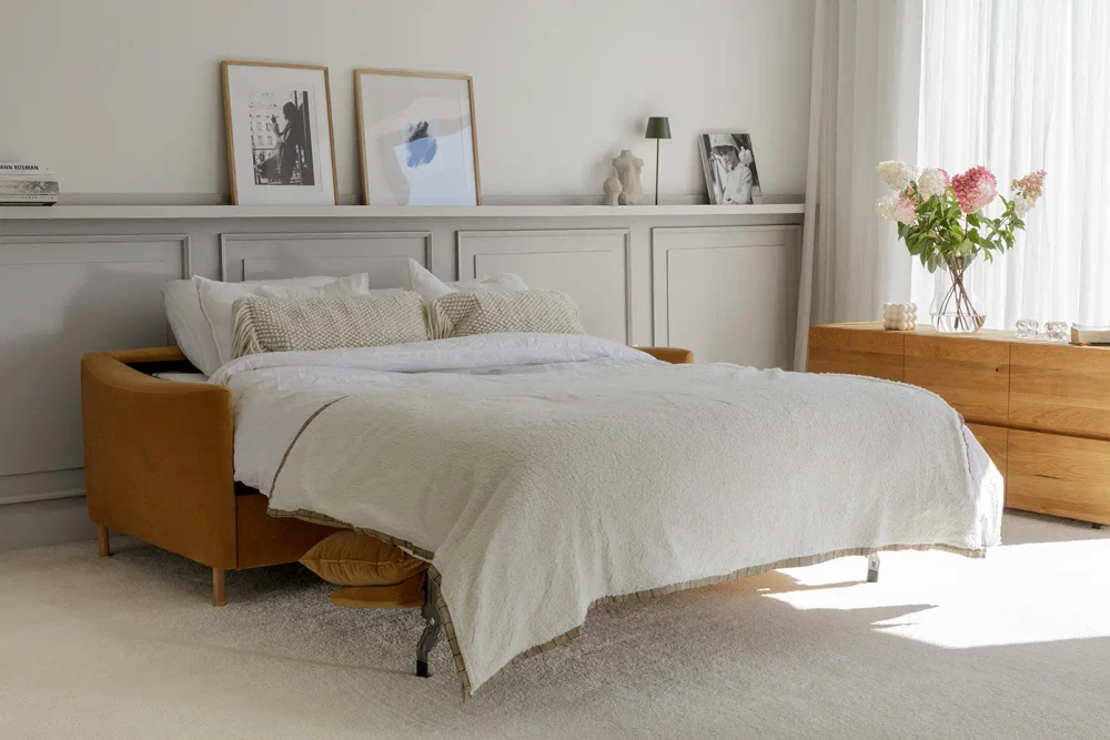 Sits :: Frances upholstered sofa with sleeping function