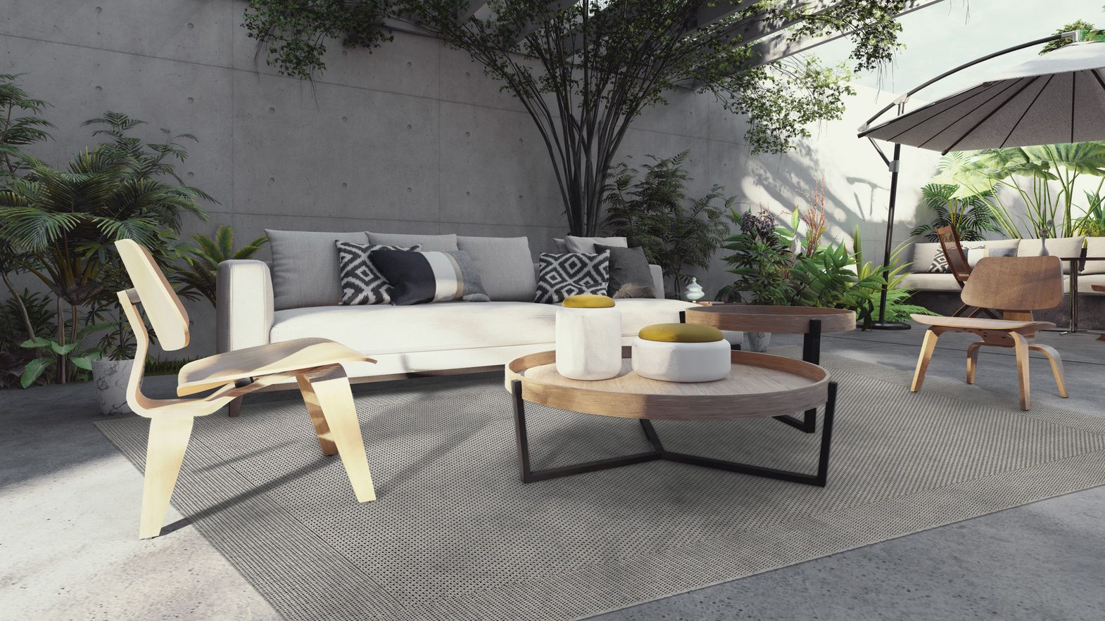 Carpet Decor :: Deserto Gray Outdoor Carpet, Easy to Clean