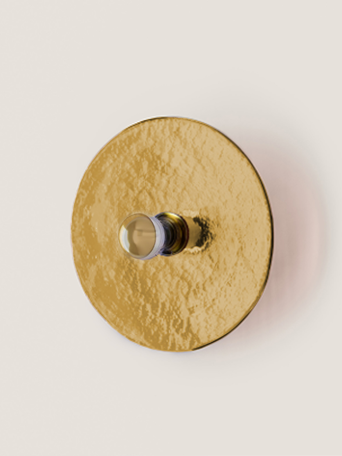 Aromas :: Nold wall lamp / sconce diameter 25 cm amber / gold metal