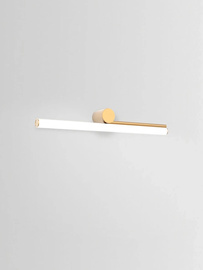 Marset :: Ambrosia right gold wall lamp, width 60 cm