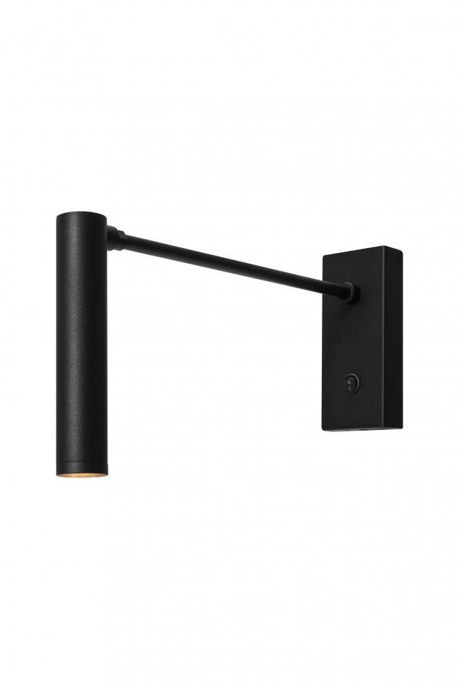 Kaspa :: Roll New Wandleuchte / Wandleuchte mit Arm, schwarz