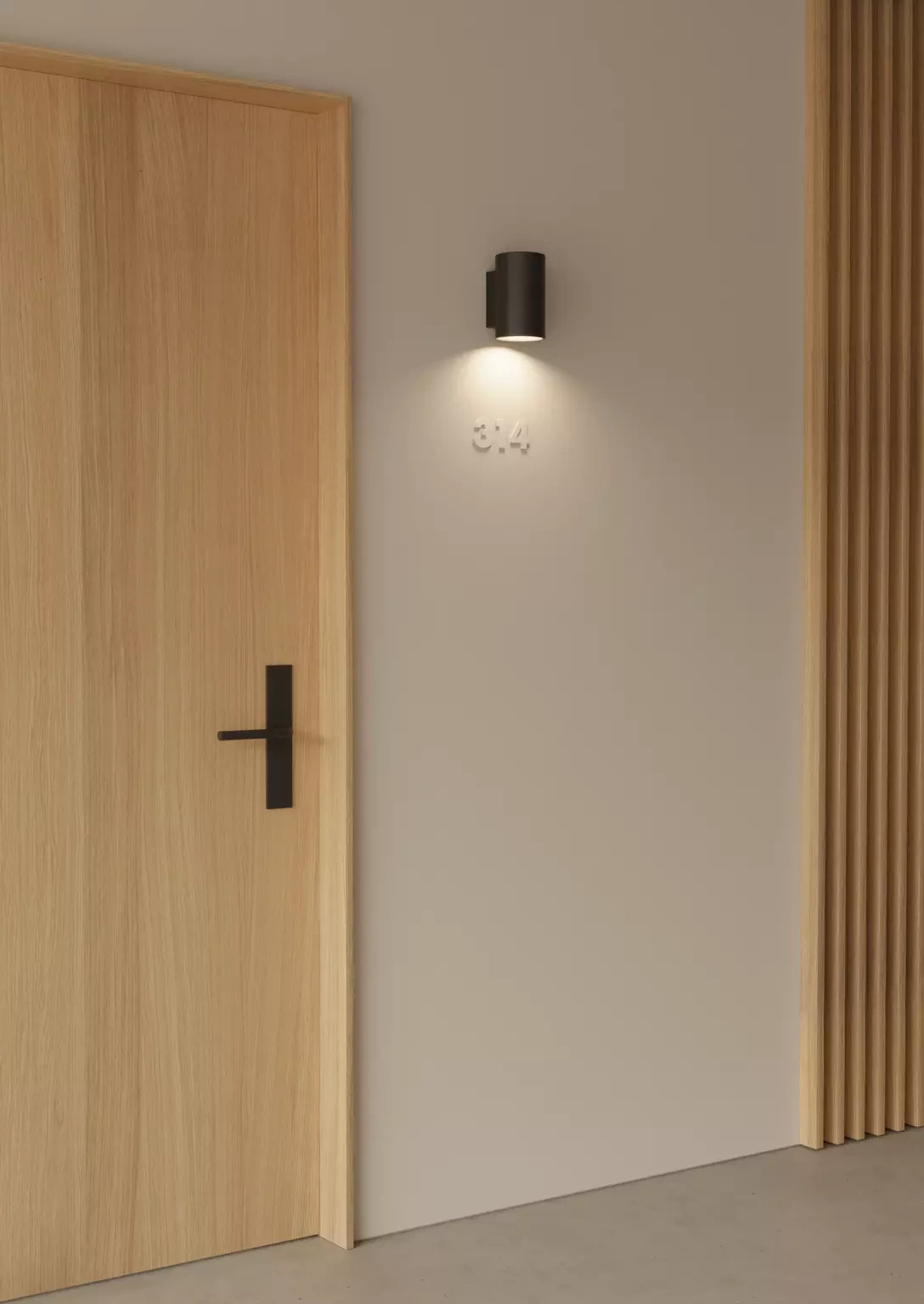 Aromas :: Wall lamp Calp grey height 13,5 cm