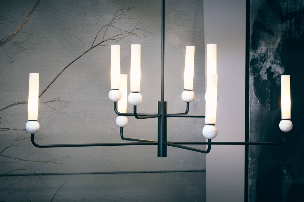 Aromas :: Hanging lamp Delie black 8 shades