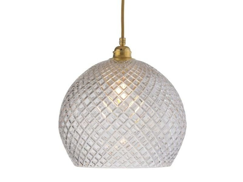 EBB & FLOW :: Lampa wisząca Rowan Crystal transparentno-złota śr. 28 cm