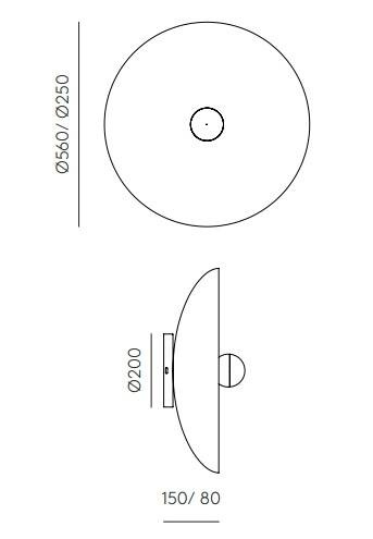 Aromas :: Sconce Cropi gold dia. 56 cm