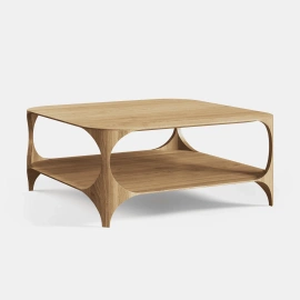 TABLE4U :: Drewniany stolik kawowy Lorenzo 80x34x80 - natural oak