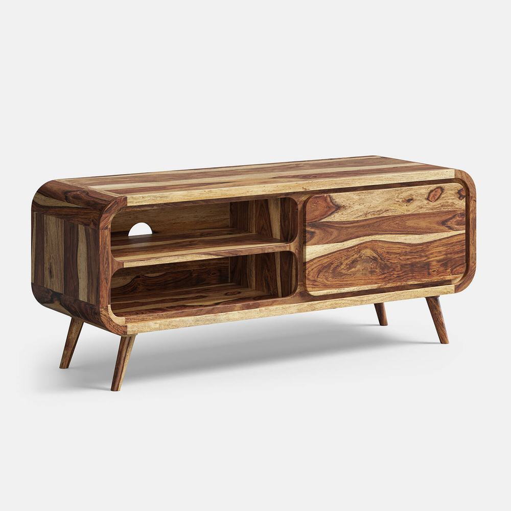 TABLE4U :: Drewniana szafka RTV Zośka 120x40x50 - Kolor Krowa