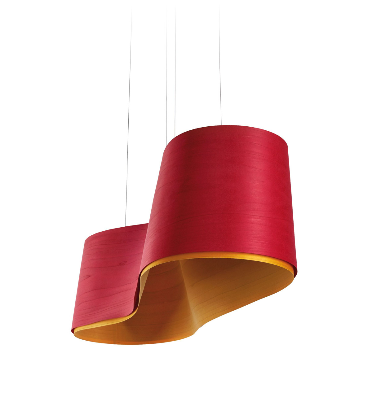 LZF :: Lampa wisząca New Wave czerwona rozm. S 