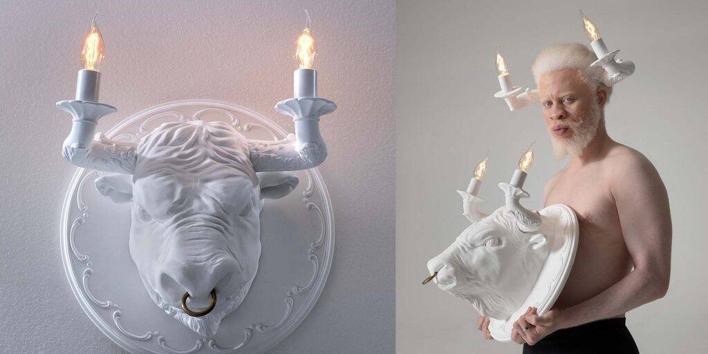 Karman :: Corrado wall lamp/sconce diameter 40 cm white