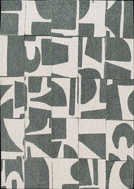 Louis De Poortere :: Papercut Dea Spray Rechteckiger Teppich 170x240 cm Beige-Grün