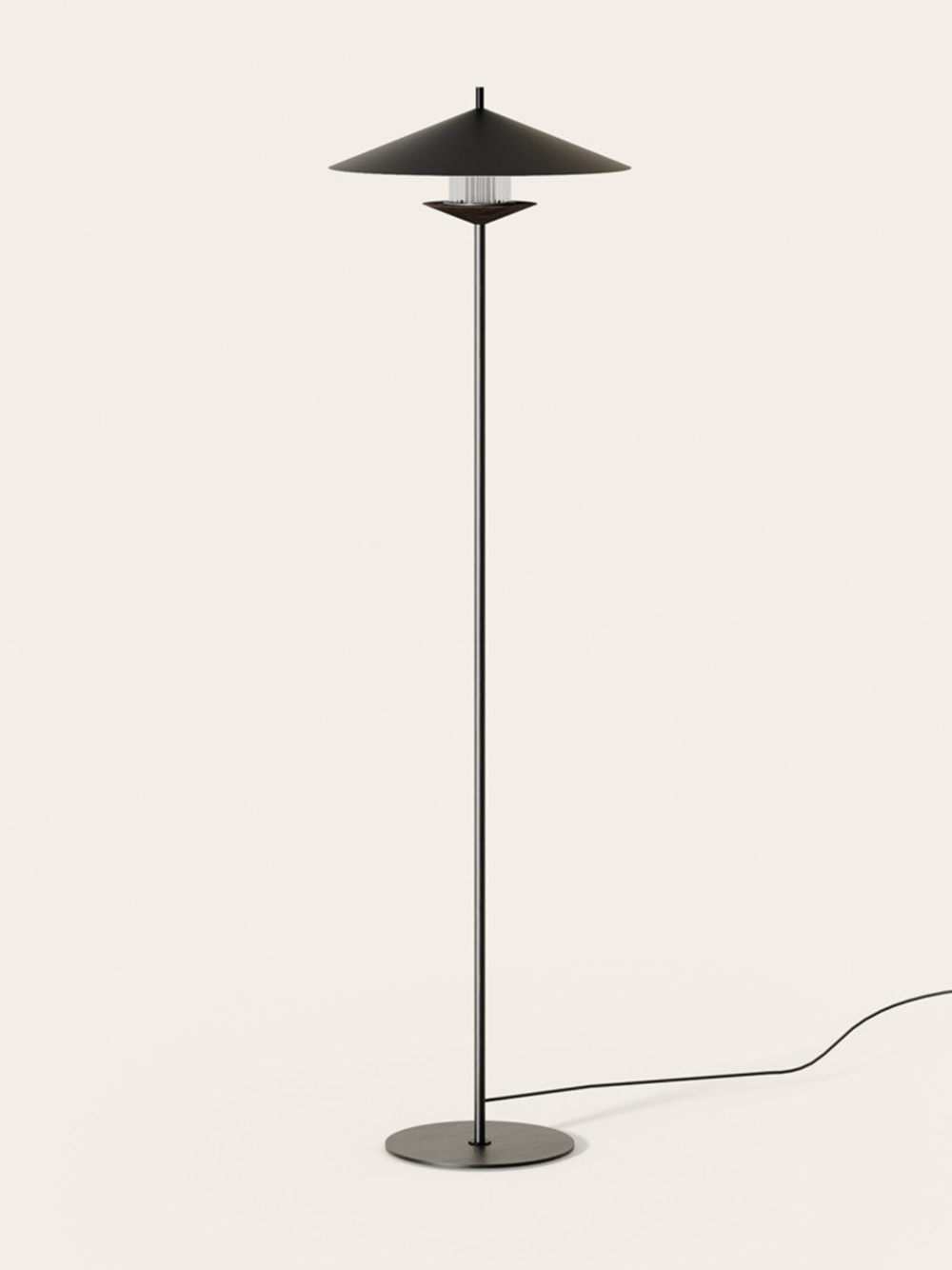 Aromas :: Lampa podłogowa Gehit wys. 140 cm czarna