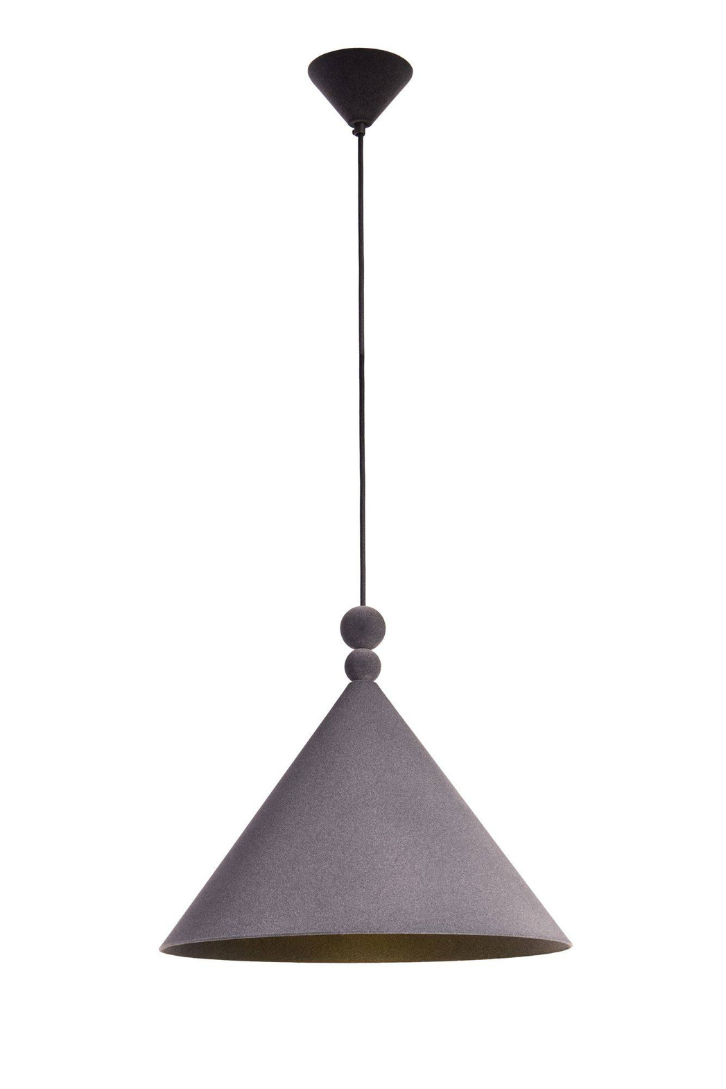 LOFTLIGHT :: Lampa wisząca Konko Velvet szara szer. 45 cm