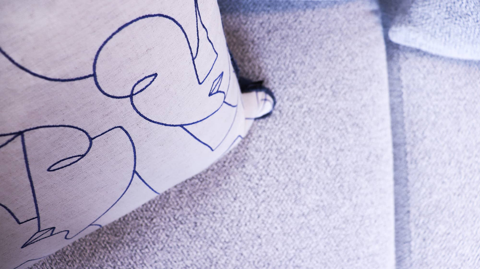 Nordic Line :: Corner sofa / right corner sofa Elle light gray width 314 cm