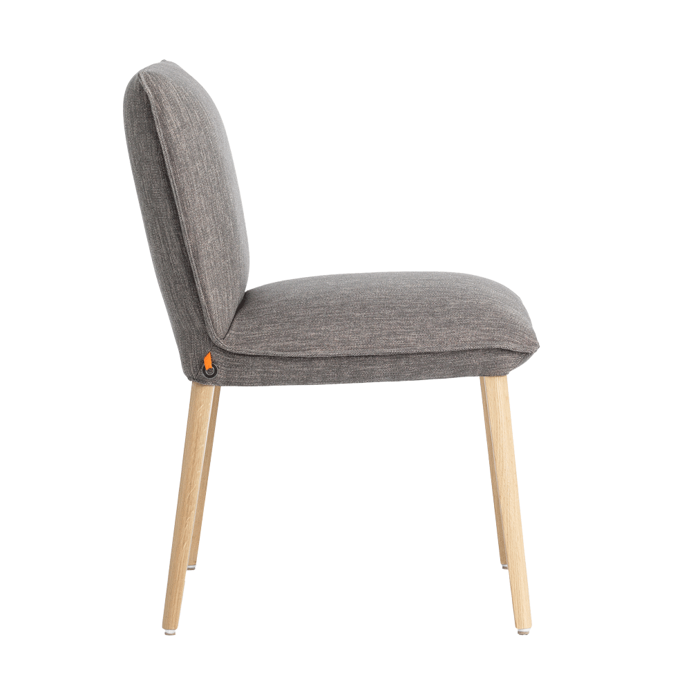 Mobitec :: Soft C13 upholstered chair, gray, width 49 cm